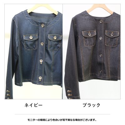 画像2: レイダンドライデニム転写ジャケット