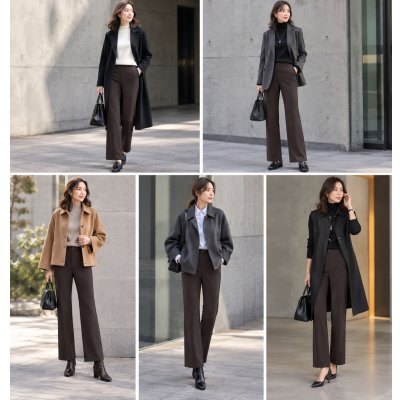 画像4: シフォンモダールDFストレートパンツ