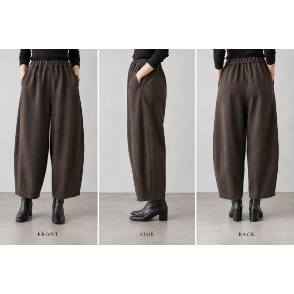 画像4: シフォンモダールDFバレルパンツ (4)