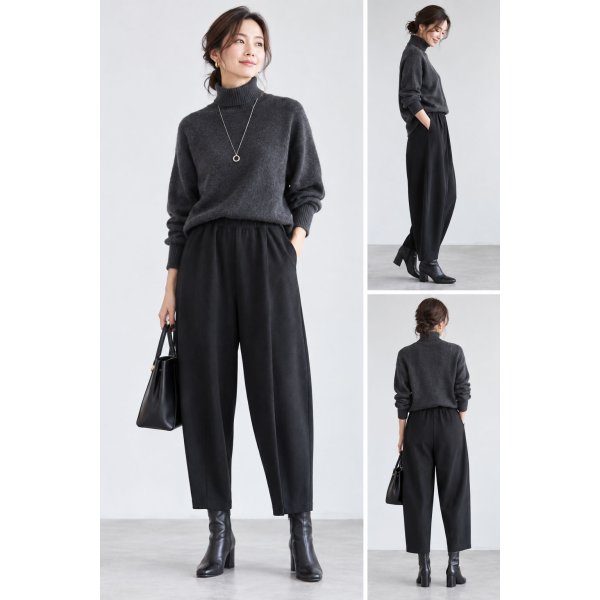 画像12: シフォンモダールDFバレルパンツ (12)